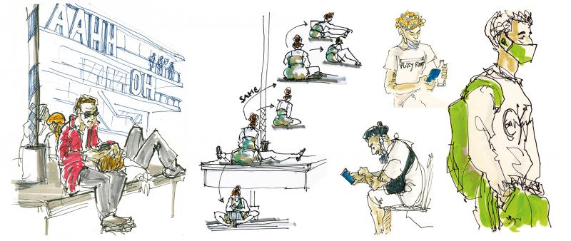 Alltagsszenen einfach sketchen
