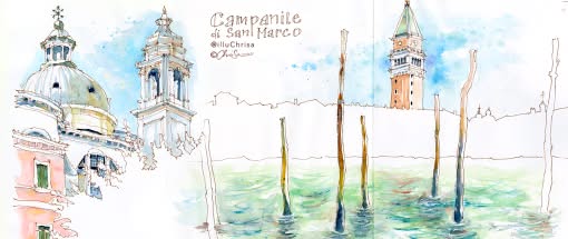 Venezianische Impressionen sketchen